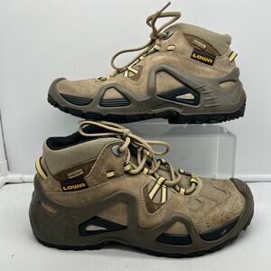 Lowa Boots Womens 8.5 Bora Gtx Qc Mid Leather Hiking Boots Brown Leather